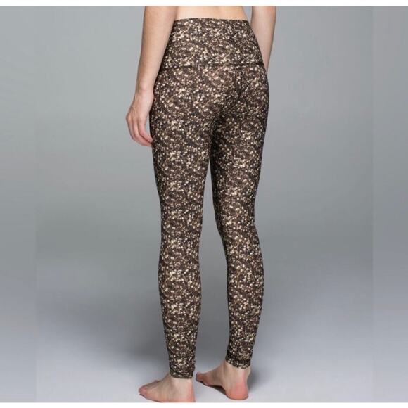 Lululemon Shine High Rise Sequin Print Leggings - Picture 1 of 8